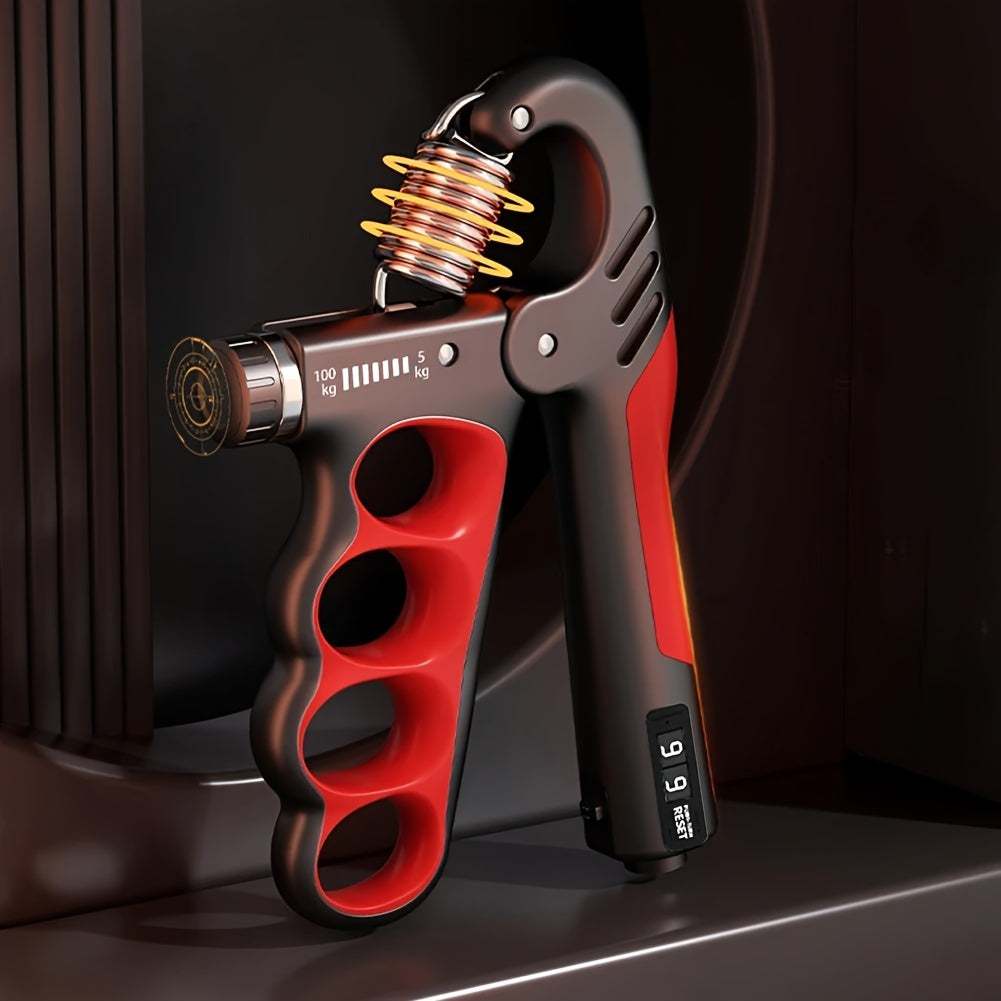 2pcs Adjustable Hand Grip Strengthener with Mechanical Counter - 11.02-220.46lb Resistance, Ergonomic Design for Forearm & Wrist Workouts, Non-Electric Home Gym Training Tool, Workout Accessories, Sleek Exercise Tool, Durable Exercise Tool