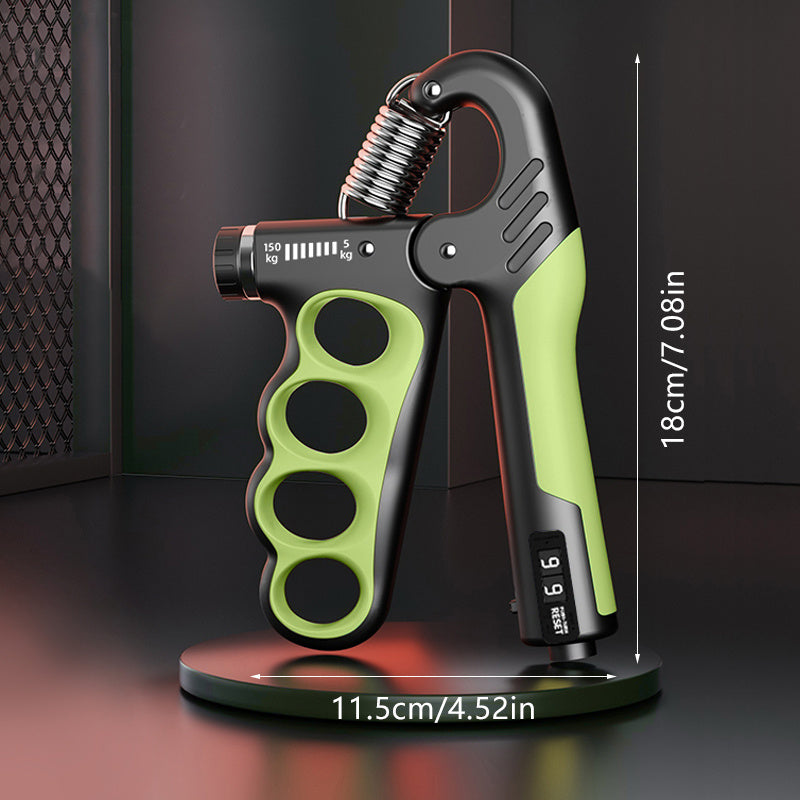 Adjustable Non-Slip Grip Strength Trainer - Counting Hand Gripper with 11-330 Lbs Resistance, Ideal for Muscle Building & Recovery, Durable PP/Stainless Steel, Available in Purple/Green/Blue