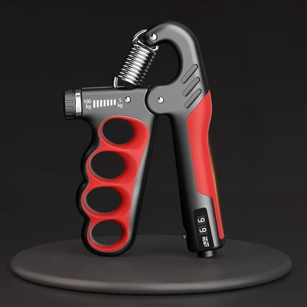 2pcs Adjustable Hand Grip Strengthener with Mechanical Counter - 11.02-220.46lb Resistance, Ergonomic Design for Forearm & Wrist Workouts, Non-Electric Home Gym Training Tool, Workout Accessories, Sleek Exercise Tool, Durable Exercise Tool