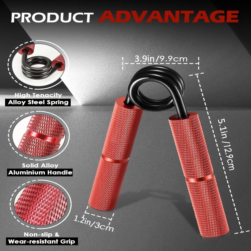 6pcs Grip Strength Trainer Set (50-350LB) - Non-Slip, Ergonomic Hand & Forearm Exerciser with Grip Tape for Enhanced Training and Recovery