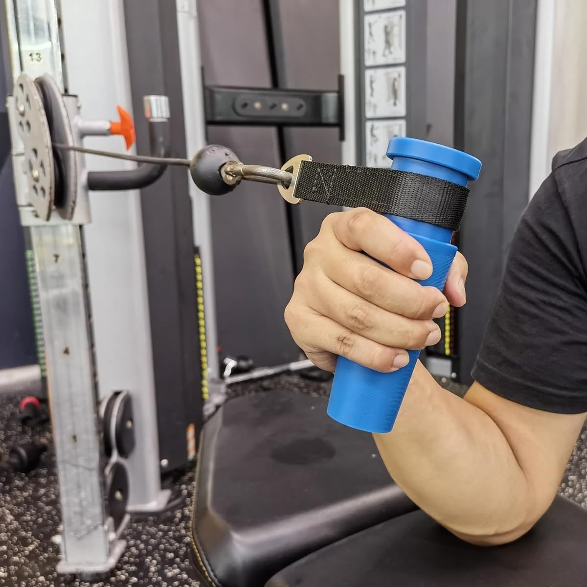 Arm Wrestling Training Handle - Adjustable Resistance Arm & Forearm Strength Trainer with Ergonomic Grip, Portable for Home Gym, Wrist & Grip Workout Equipment, Armwrestling Gear, Sleek Design, Durable Construction