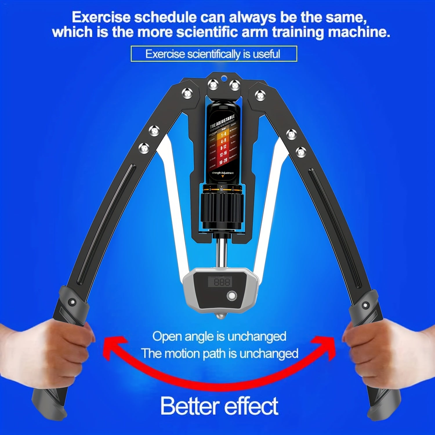 EAST MOUNT Twister Arm Exerciser - Adjustable 22-440lbs Hydraulic Power, Home Chest Expander, Shoulder Muscle Training Fitness Equipment, Arm Enhanced Exercise Strengthener.