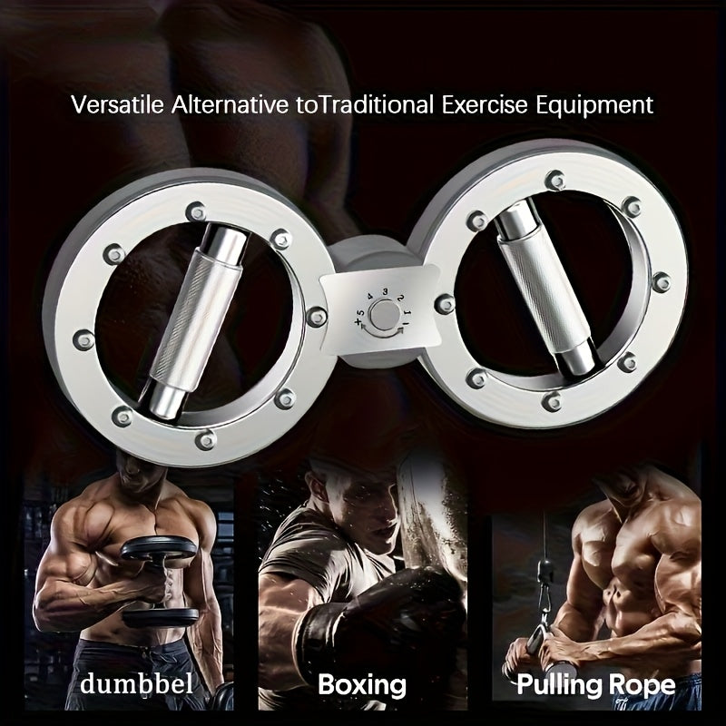 Adjustable Resistance Arm Trainer - 360° Rotating 8-Section Forearm and Muscle Exerciser, Stainless Steel, Ideal for Boxing, Fitness, and Combat Training, Workout Equipment|Adjustable Resistance|Durable Construction, Gymnastic