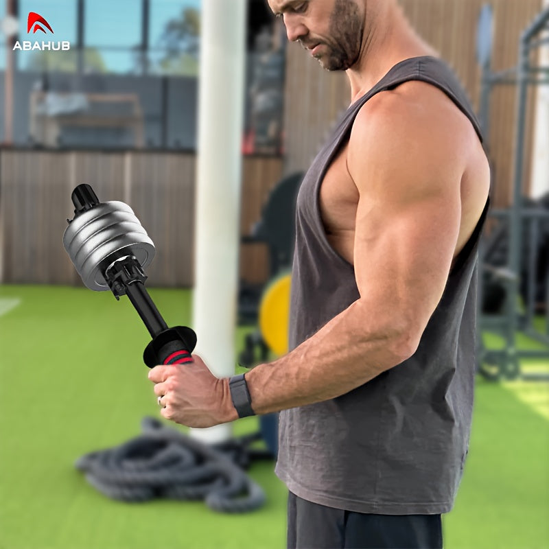 ABAHUB Portable Arm & Wrist Strengthener - Adjustable Resistance Forearm Muscle Trainer with Ergonomic Grip, Durable Black Fitness Equipment for Home Gym, Men & Women, Ideal for Halloween/Thanksgiving/Christmas Gifts, Gym Accessories, Sleek Sports Gear,